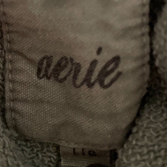 Aerie Sage Green Lounge Cotton Shorts Large - Picture 9 of 11